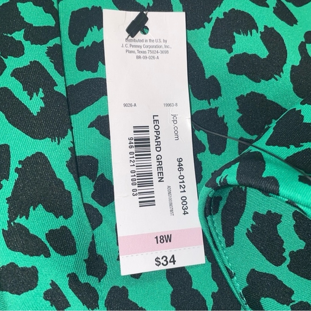 Leopard Green Pencil Skirt - Picture 4 of 5
